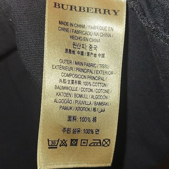 Burberry Archive Crest Logo Tee Shirt Black Gully Large - Picture 4 of 5